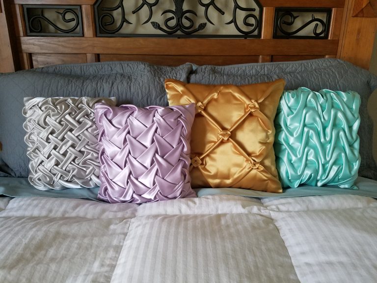 Smocked pillows