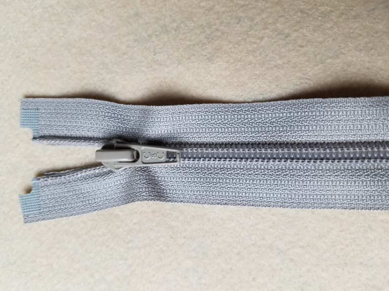 Grey zipper