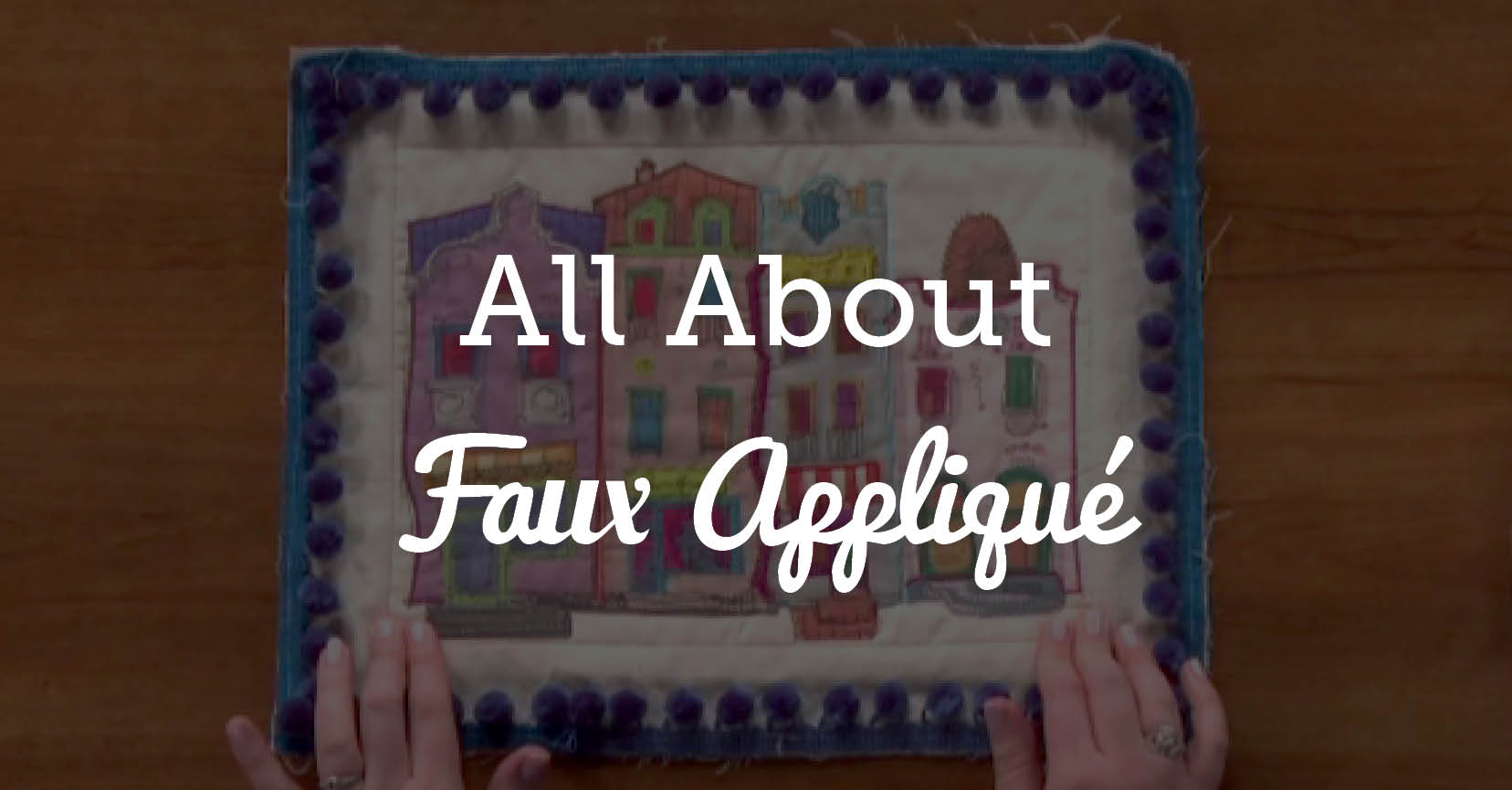 All About Faux Applique