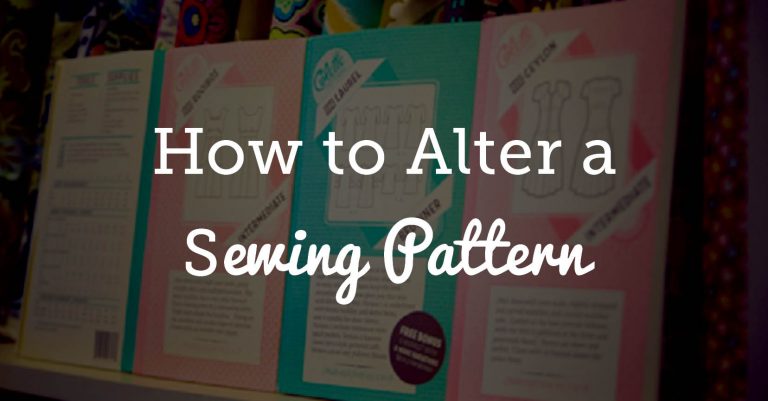 How to Alter a Sewing Pattern