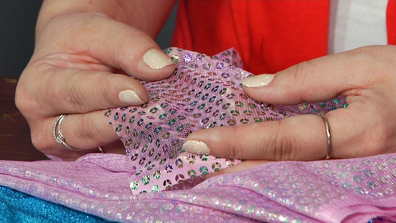 Using sequin fabric