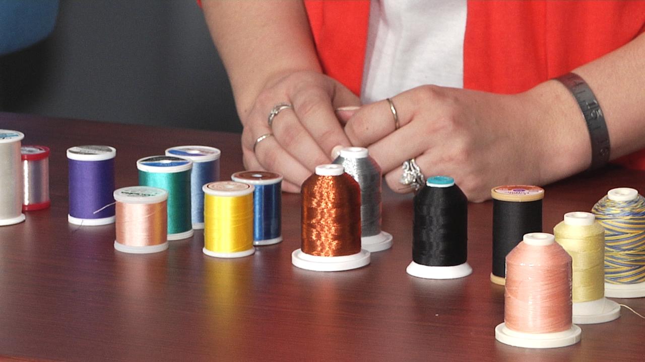 Different rolls of thread
