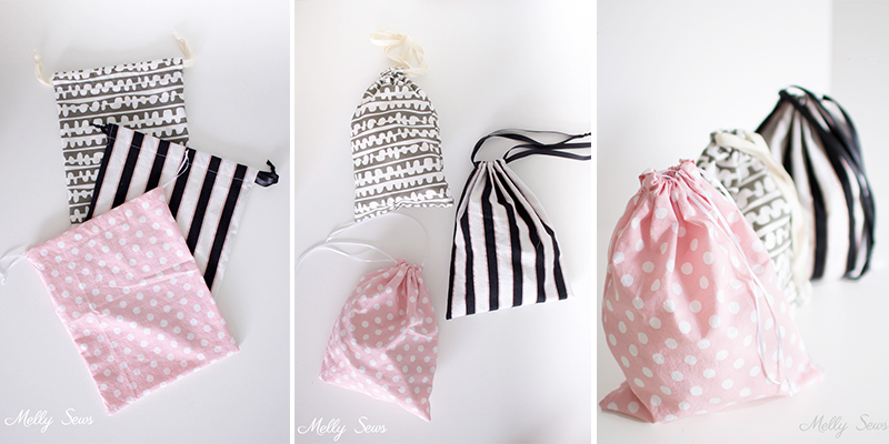 Small drawstring bags