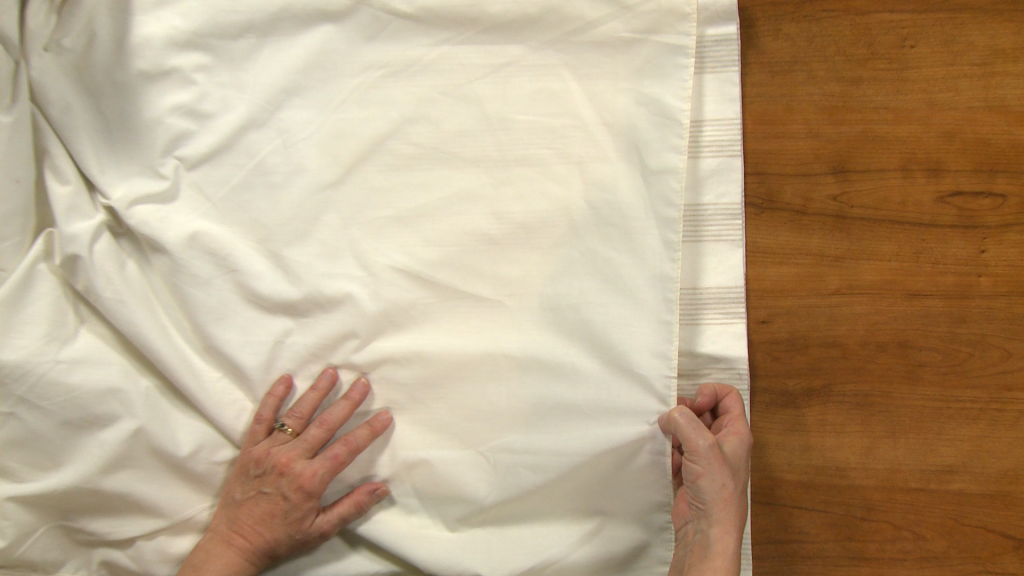 Large piece of white fabric