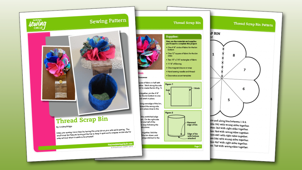 Thread scrap bin pattern