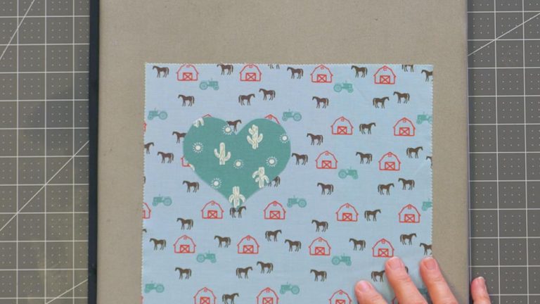 Horse and barn fabric