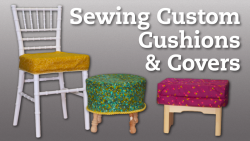 Sewn custom cushion covers
