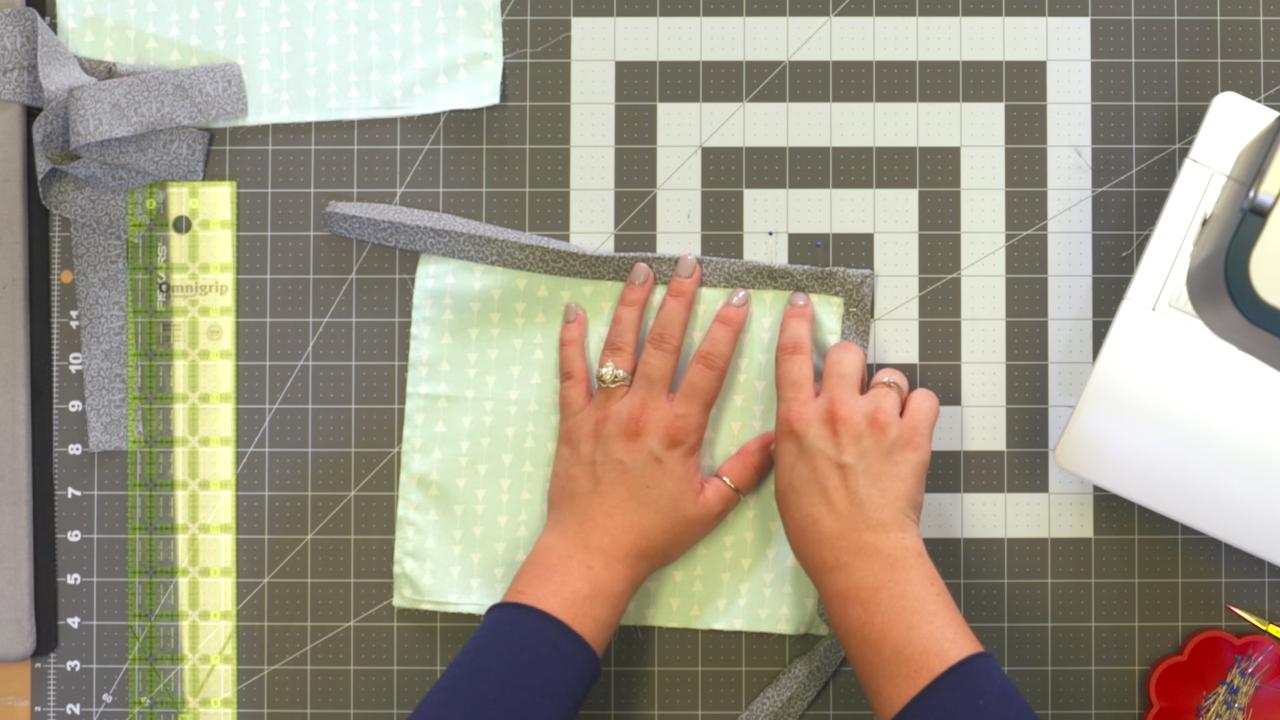 Adding a hem to the edge of fabric
