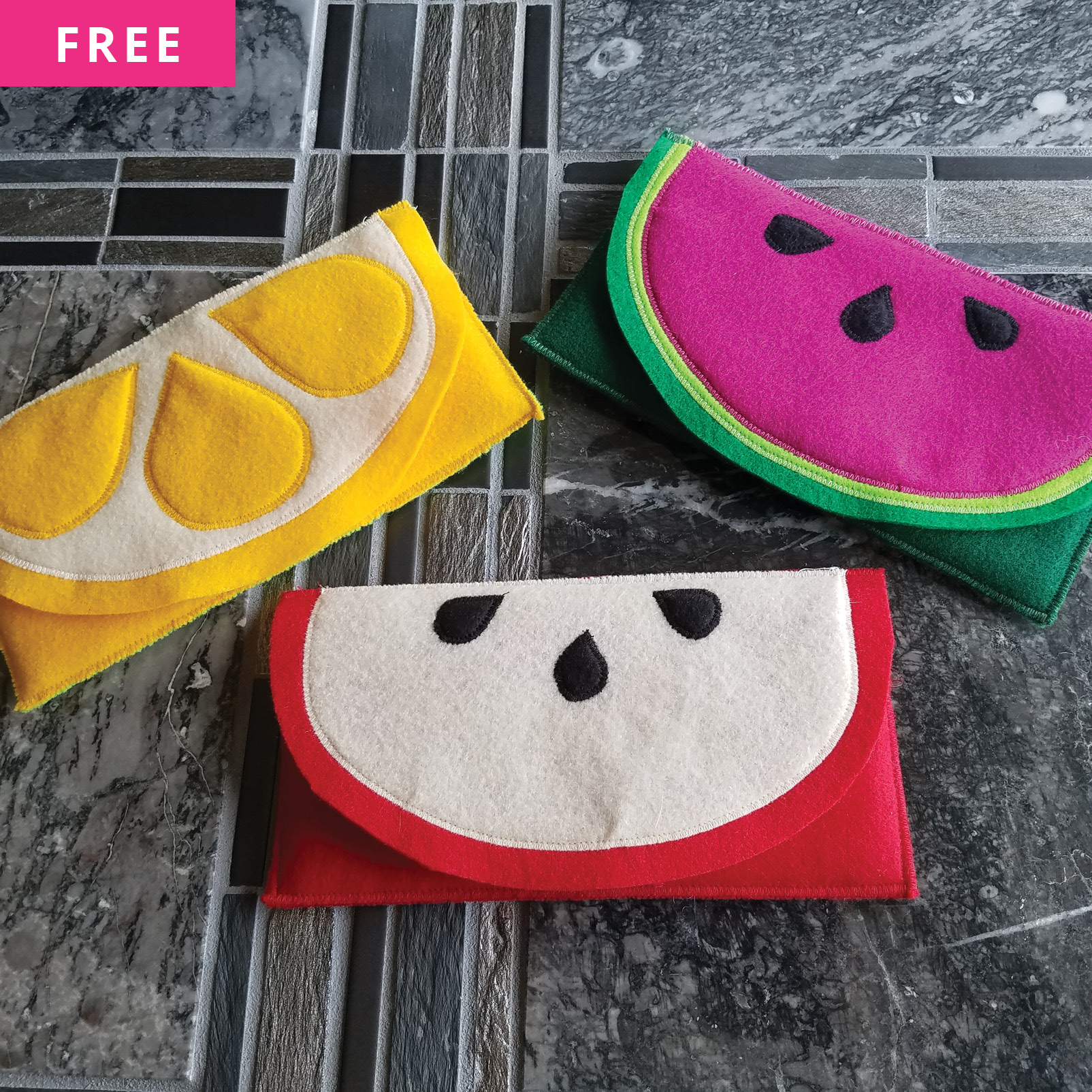 Free Sewing Pattern - Fruit Sunglasses Case