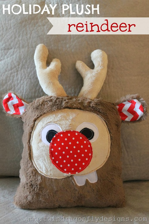 Holiday plush reindeer
