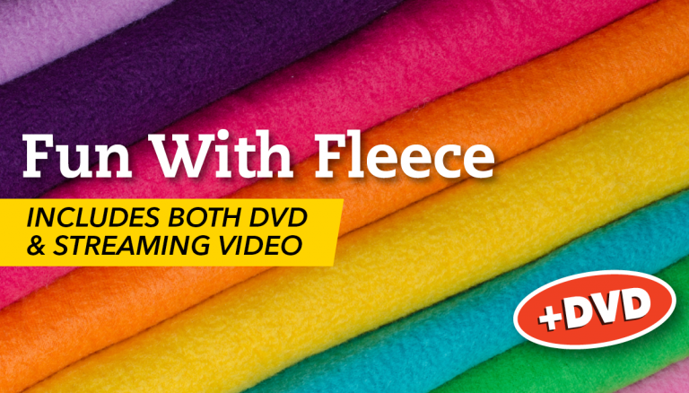 Colorful fleece fabric