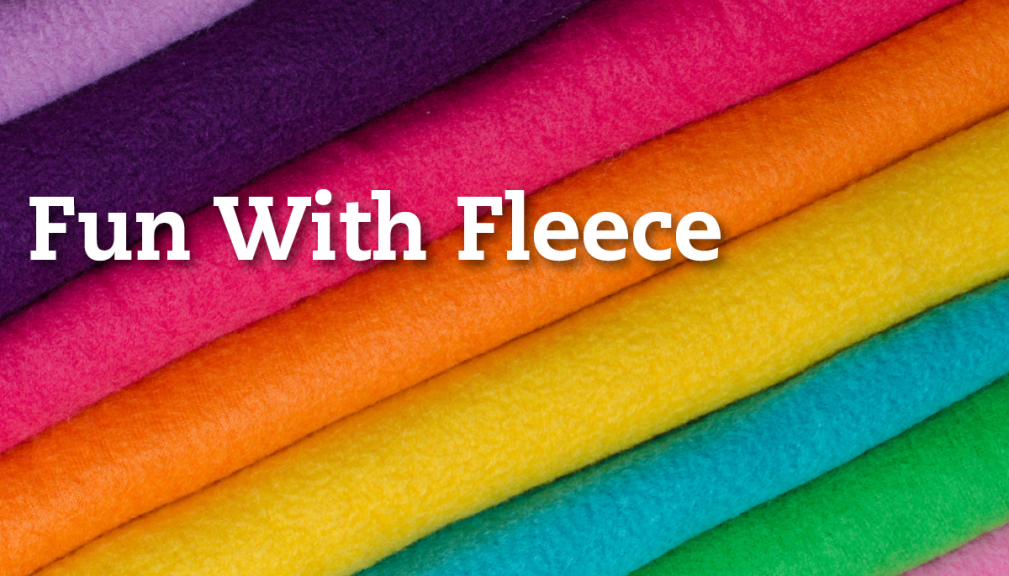 Rainbow colors of fleece