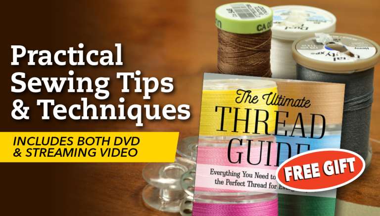 Practical Sewing Tips Class + DVD & FREE Book