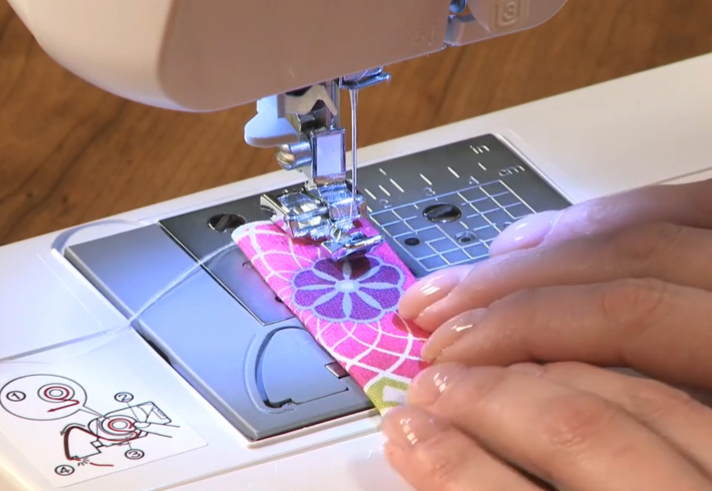 Sewing flower fabric