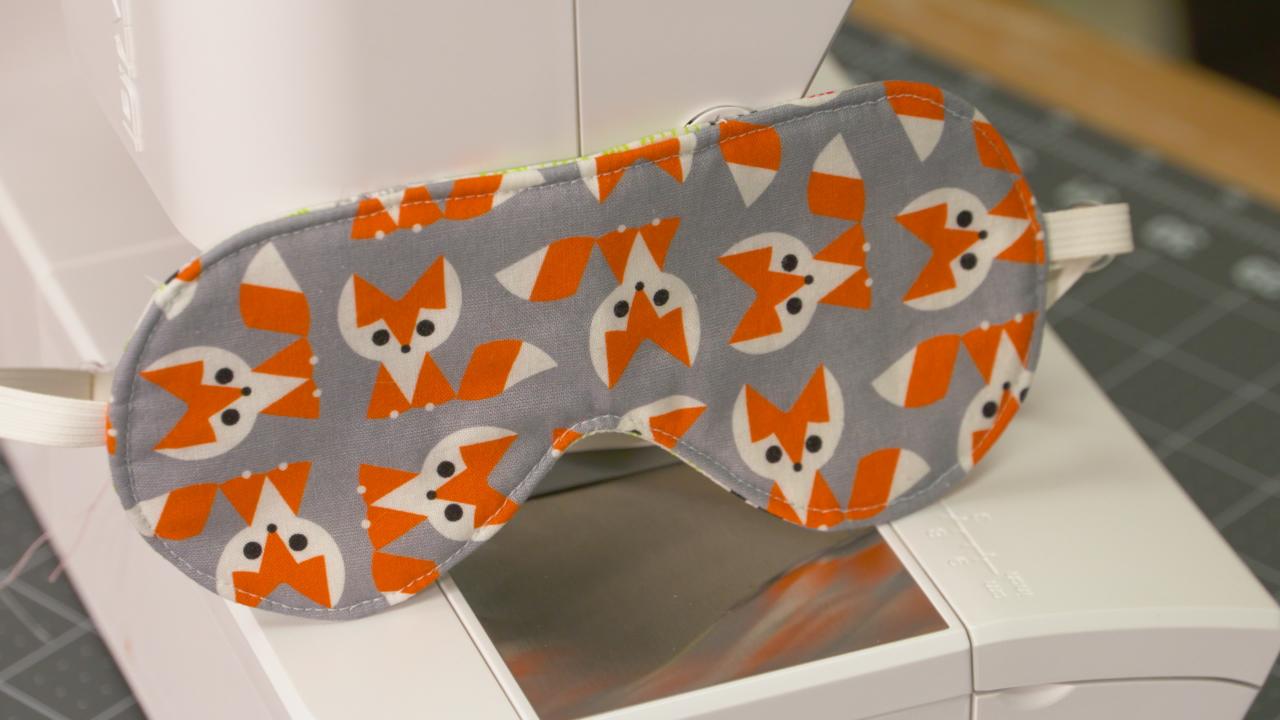 Fox fabric sleep mask