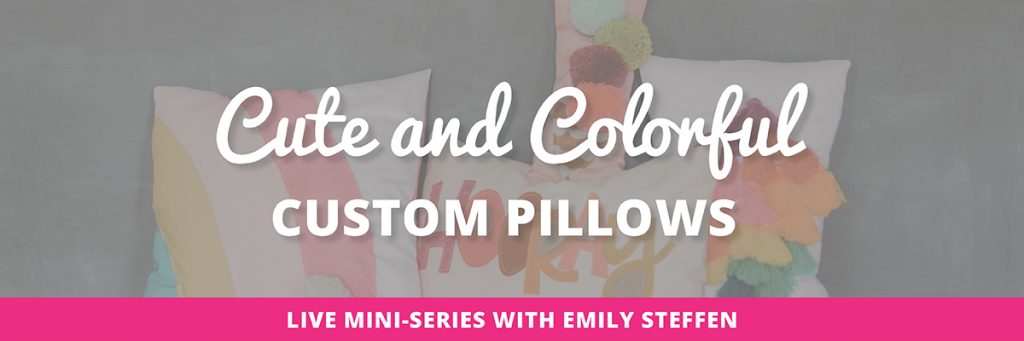 Cute and colorful custom pillows