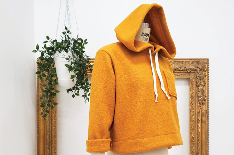 Yellow hoodie