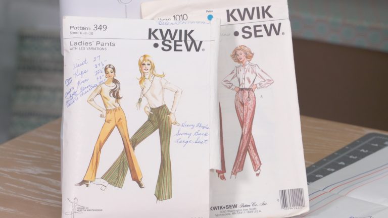 two commercial sewing patterns