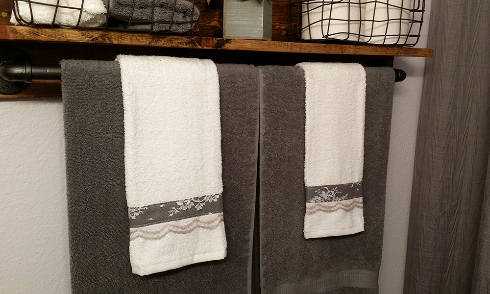 Free Sewing Pattern - Embellished Towels
