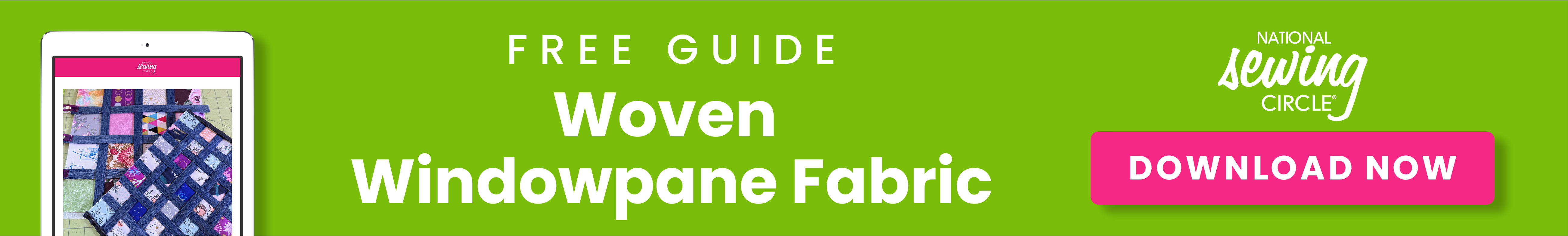 Banner for a Free guide - Woven Windowpane Fabric Download - download now
