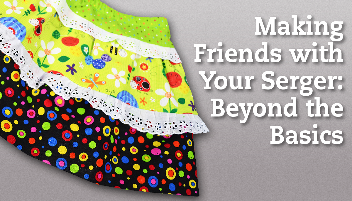 Bright colored fabric ruffle skirt