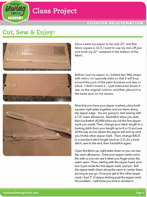 Cushion rejuvenation project