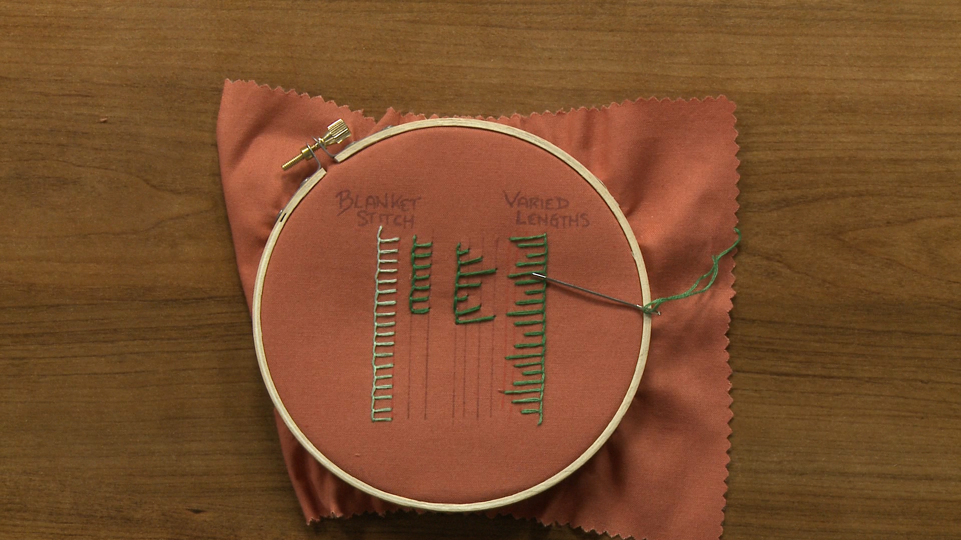 Session 6: Blanket Stitch & Varied Length Stitch