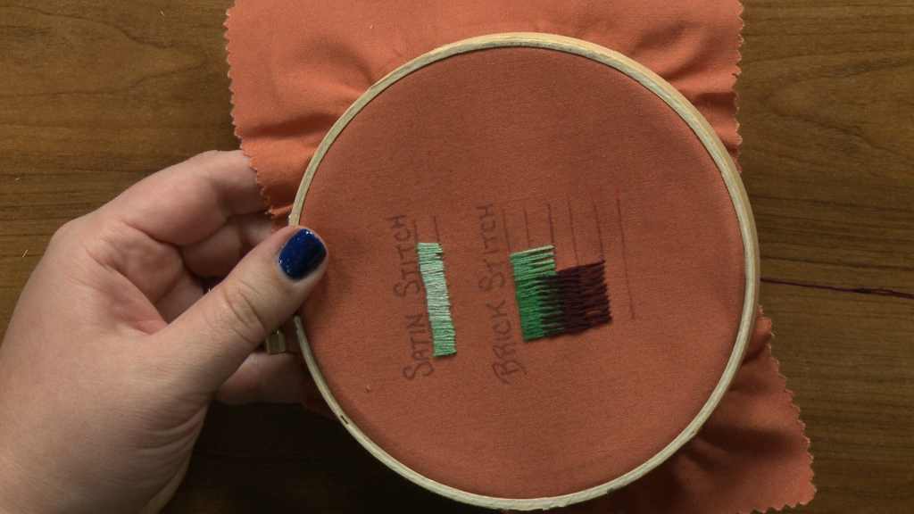 Stitching in a round loop