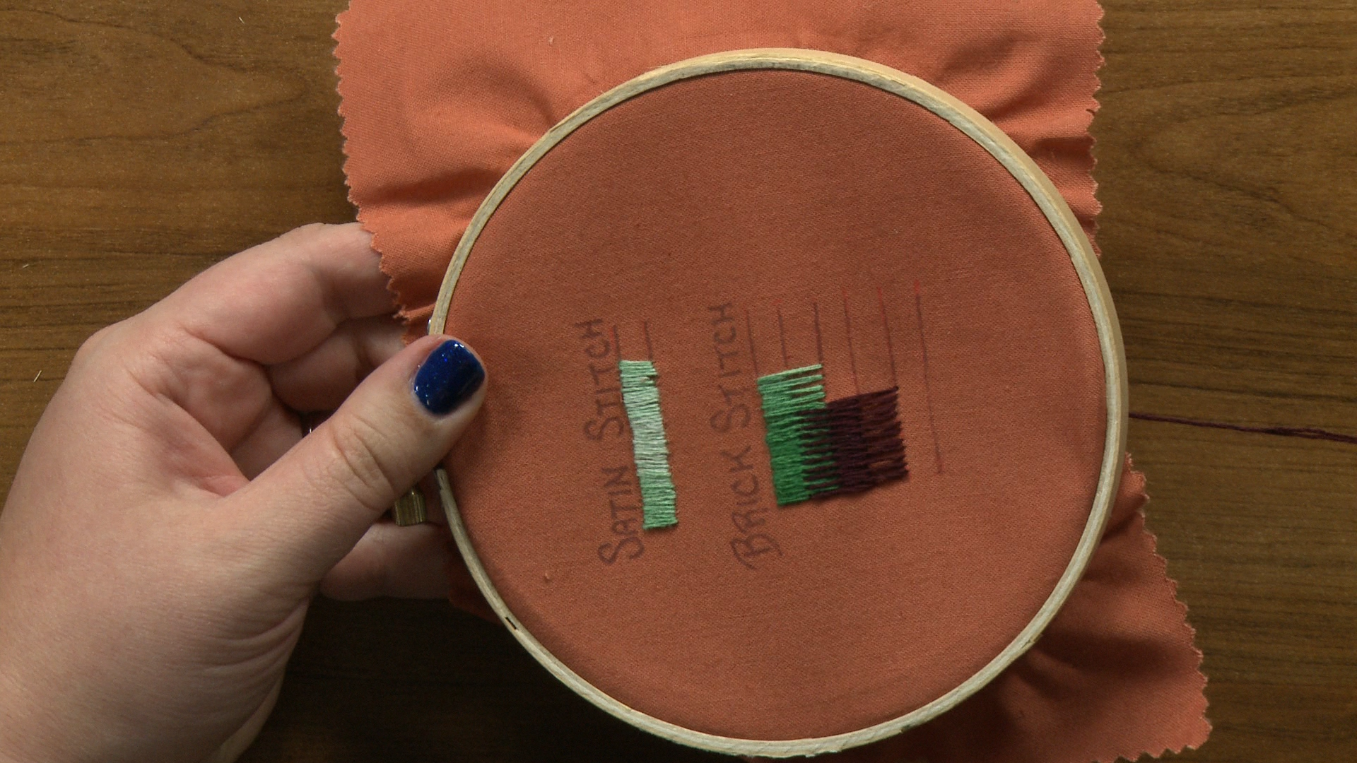 Session 11: Satin Stitch & Brick Stitch