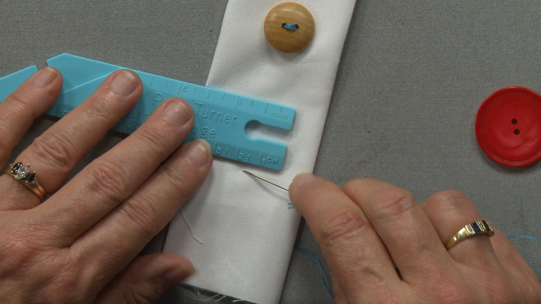 Sewing a button