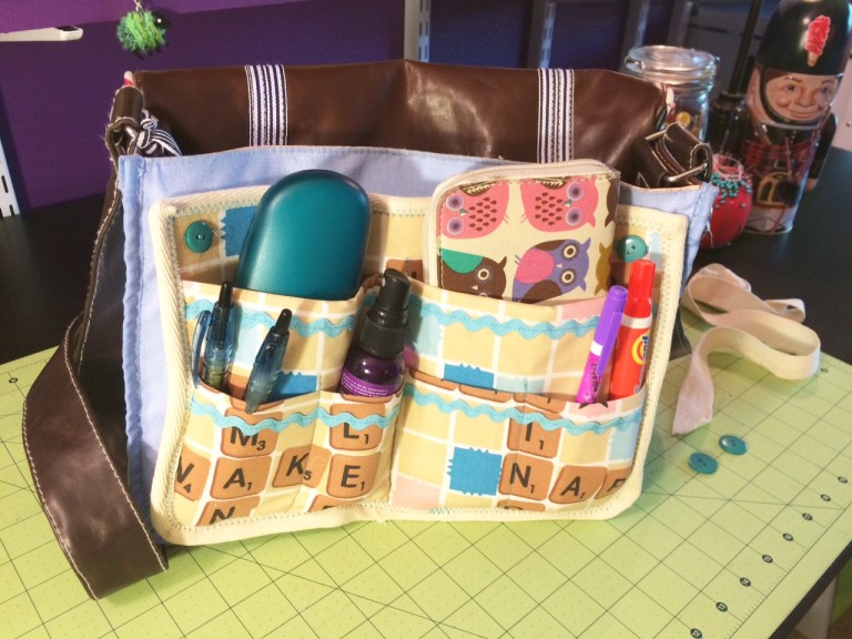 Fabric purse organizer
