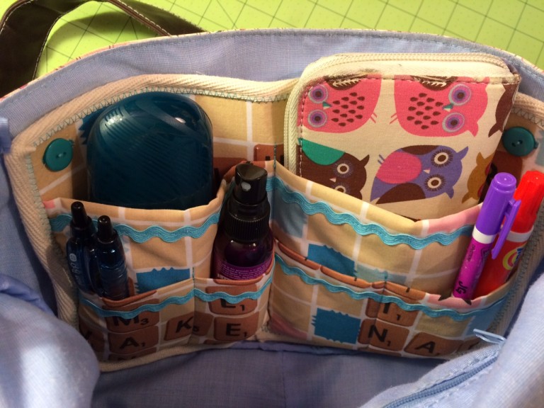 Fabric purse organizer