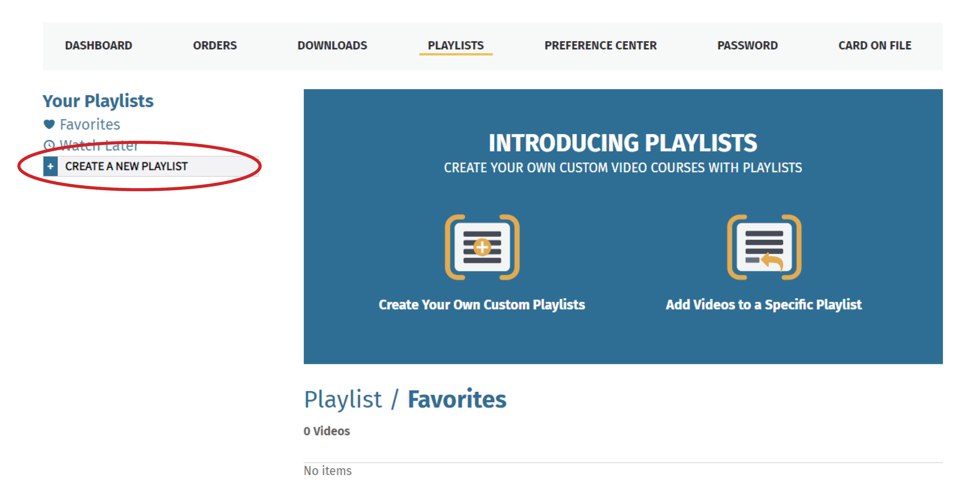 Create a Playlist