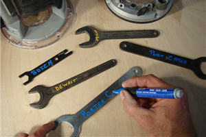 Easy Identification of Router Wrenches