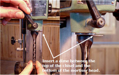 Setting Up a Mortiser