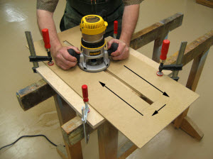 Template Routed Dadoes