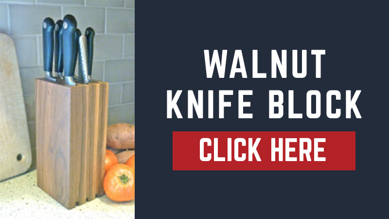 walnut knife block