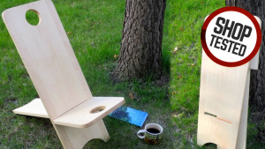 Wooden camping chair