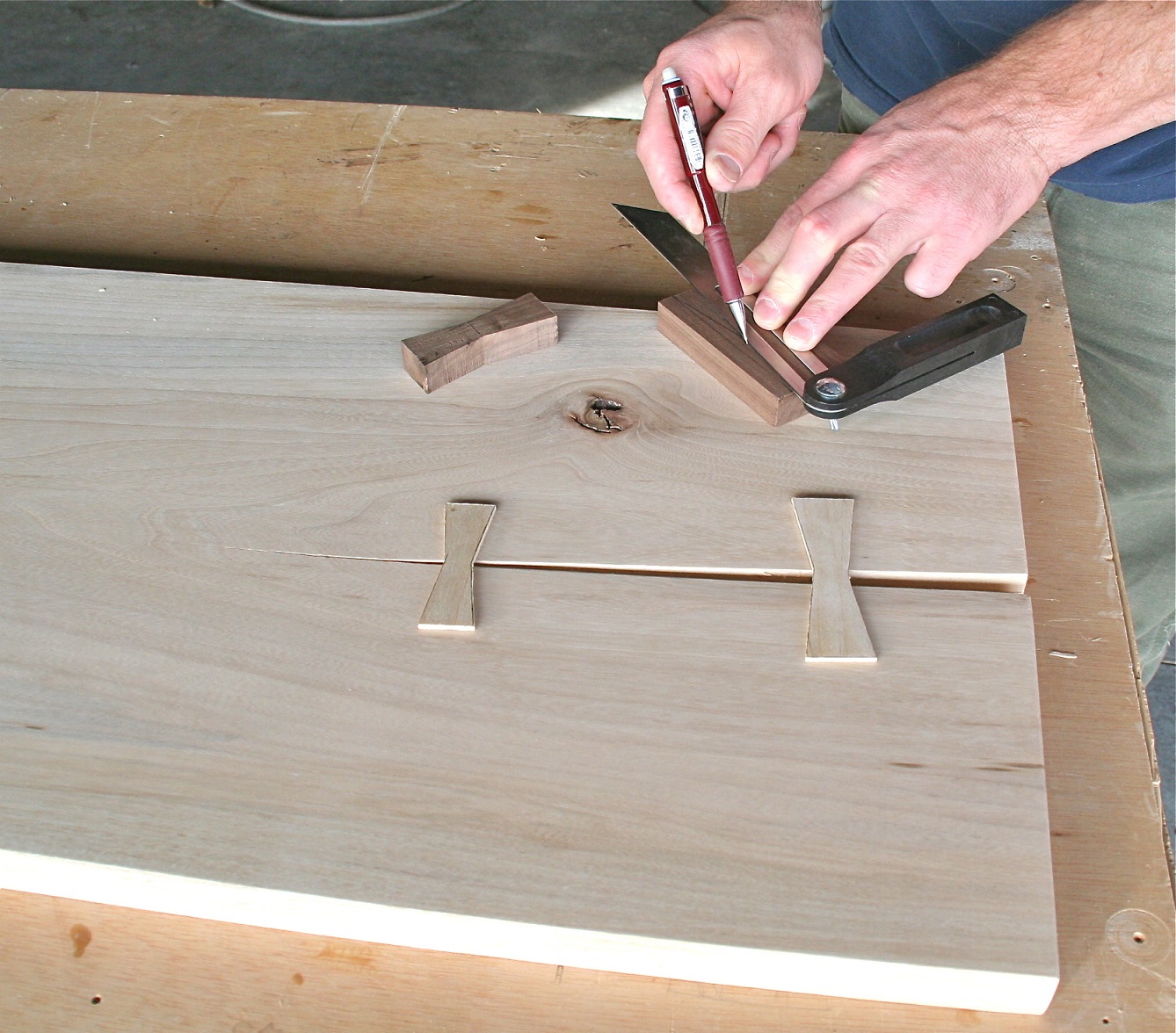 Making Custom Cut Butterfly Joints WWGOA Custom Woodworking WWGOA