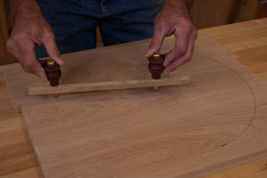 Using Trammel Points from Rockler