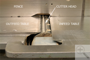 Planer deals jointer table