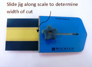 Ripping thin strips of wood