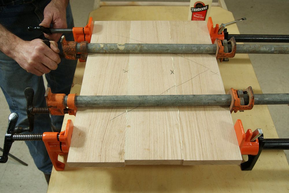clamping the panel