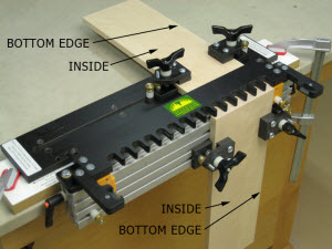 Routed Half-Blind Dovetail Drawers 