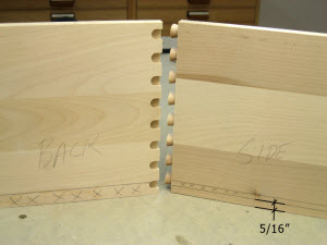 Routed Half-Blind Dovetail Drawers
