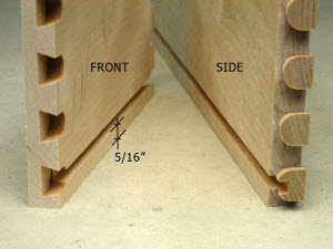 Routed Half-Blind Dovetail Drawers