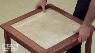 Build a Tiled Table- Part 3 Sand, Finish & Install the Tile