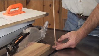 Using a Table Saw Jig to Rip Skinny Pieces of Wood
