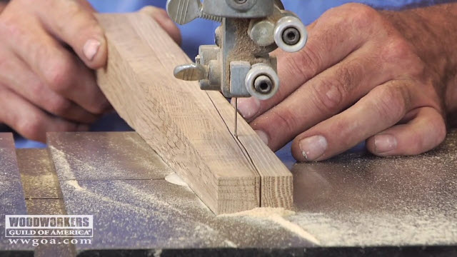 Making Tapered Legs on the Band Saw