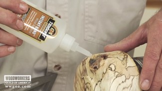 Using CA Glue to Repair a Punky Turning